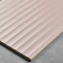 Charlotte Matt Pink Flute Ceramic Tile